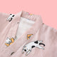 Kitty Cat Kimono Pyjamas Set - The Linea Home - Kimono Collar