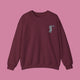 Ramen is Life Crewneck Sweater - www.thelineahome.nl - Kawaii Home Apparel - Maroon Red