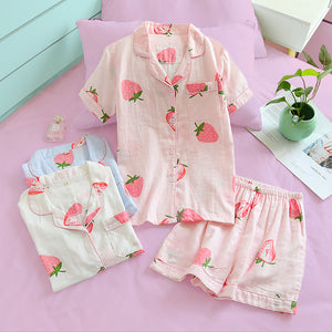 Ichigo Strawberry Summer Pyjamas - The Linea Home - Kawaii Homeware - All designs