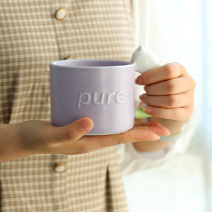 Snow Drop Coffee Mug - The Linea Home - Kawaii Homeware - Lavender Purple