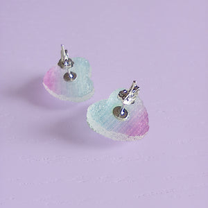  Gummy Sweetheart Earrings - The Linea Home - Kawaii Accessories - Silver Studs