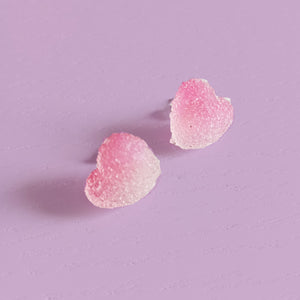Gummy Sweetheart Earrings - The Linea Home - Kawaii Accessories - Strawberry Gem