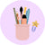 Stationery Corner - Collection with all the pens, clips, pins, backpacks.. etc - www.thelineahome.nl 