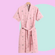 Kawaii Ying Yang Kimono Robe - www.thelineahome.nl - Polka Pink