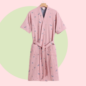 Kawaii Ying Yang Kimono Robe - www.thelineahome.nl - Galaxy Pink