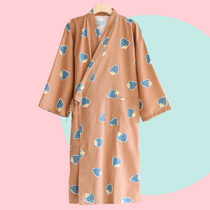 Sweet Ichigo Yukata Robes - www.thelineahome.nl - Toasted Peach