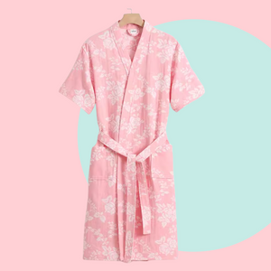 Kawaii Ying Yang Kimono Robe - www.thelineahome.nl - Hana Pink