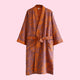 Aki Cotton Kimono Robes - www.thelineahome.nl - Kawaii Apparel - All Designs - Dressing Gown - Sleepwear - Fire Earth