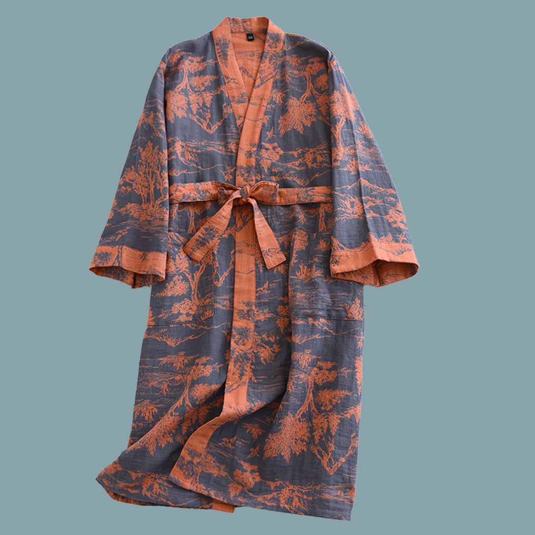 Aki Cotton Kimono Robe | The Linea Home Aki Cotton Kimono Robe | The Linea Home