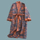 Aki Cotton Kimono Robes - www.thelineahome.nl - Kawaii Apparel - All Designs - Dressing Gown - Sleepwear - Cornflower Blue