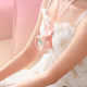 Angel Wings Neck Fan - The Linea Home - Kawaii Summer Gadget - Sakura Pink 
