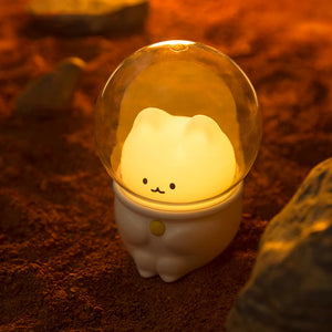 Astro Cat Night Light - The Linea Home - Kawaii Homeware - Astro Cat - Change Colours, Dimmer Option and Timer
