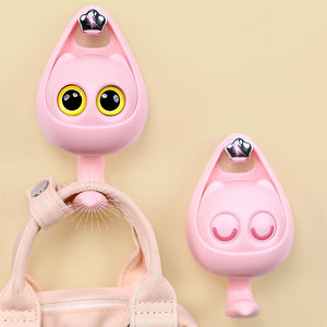 Googly Eyes Tidy Hooks (Set of 2) - The Linea Home - Kawaii Homeware Gadget - Sakura Pink 
