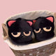 Bombastic Side Eye Kitty Slippers - www.thelineahome.nl - Black Cat