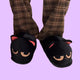 Bombastic Side Eye Kitty Slippers - www.thelineahome.nl - Black Cat