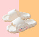 Candy Cloud Slippers - The Linea Home - Soft Silicone - Cotton White