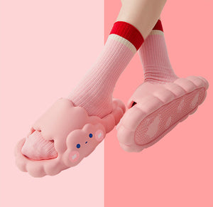 Candy Cloud Slippers - The Linea Home - Soft Silicone -  Sakura Pink