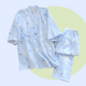 Candy Floral Kimono Pyjamas - www.thelineahome - Sky Blue