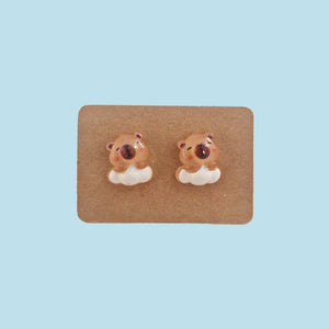 Kawaii Capybara Earring Set (4) - www.thelineahome.nl - Kawaii Accessories