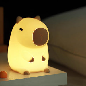 Capybara LED Night Light - www.thelineahome.nl. - kawaii homeware 