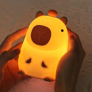 Capybara LED Night Light - www.thelineahome.nl. - kawaii homeware 