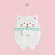 Chubby Cat Hand Towels