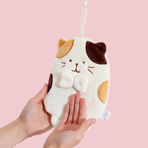 Chubby Cat Hand Towels