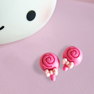 Pastel Lollipop Earrings - www.thelineahome.nl -Raspberry Candy