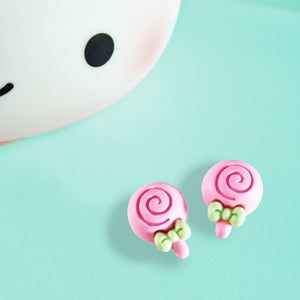Pastel Lollipop Earrings - www.thelineahome.nl - Sakura Pink Candy