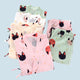 Luna Cats Kimono Pyjamas - www.thelineahome.nl - All designs