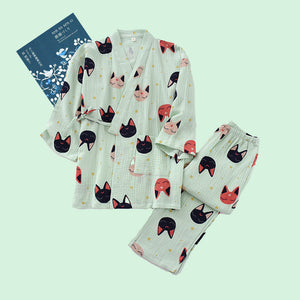 Luna Cats Kimono Pyjamas