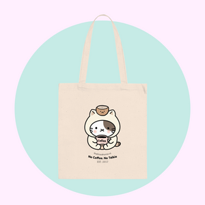 Kakkoii Coffee Kitty Tote Bag