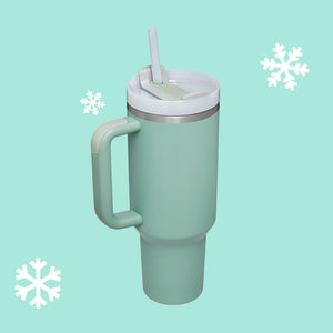 Colour Pop Handy Travel Coffee Cup - The Linea Home - Kawaii Homeware - Mint Green