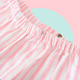 Fairtale Cotton Pyjamas Set (3PCs) - a pink pastel pyjama pant, the image shows an elasticated waist and the pant is made of a soft cotton fabric. It's in Sakura Pink
