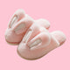 Fluffy Ears Slippers - The Linea Home - Kawaii Homeware - Sakura Pink