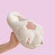 Fluffy Paw Slippers - www.thelneahome.nl - Kawaii Homeware - Cotton White