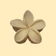 Frangipani Floral Hair Clips - www.thelineahome.nl - Kawaii Accessories - Cream Caramel