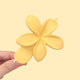 Frangipani Floral Hair Clips - www.thelineahome.nl - Kawaii Accessories - Custard Yellow