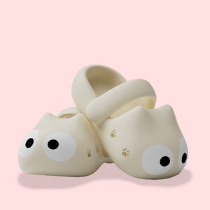 Goo Goo Eyes Marshmallow Slippers - www.thelineahome.nl - Kawaii Homeware - Vanilla Cream