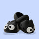 Goo Goo Eyes Marshmallow Slippers - www.thelineahome.nl - Kawaii Homeware - Midnight Black