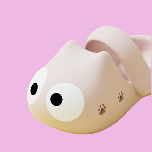 Goo Goo Eyes Marshmallow Slippers - www.thelineahome.nl - Kawaii Homeware