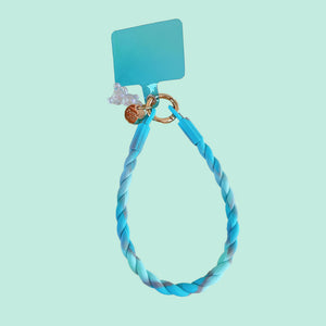 Gummy Bear Phone Lanyard - The Linea Home - Phone cord - Aqua Marine