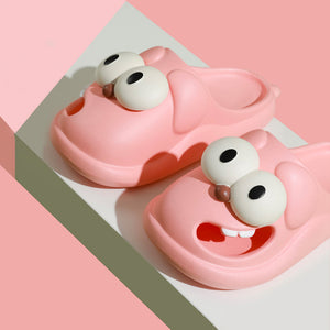 Goofy Woofy Slippers - The Linea Home - Kawaii Homeware - Outdoor Shoes - Sakura Pink