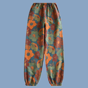 Haru Pyjama Pants - www.thelineahome.nl - Teal Asagao