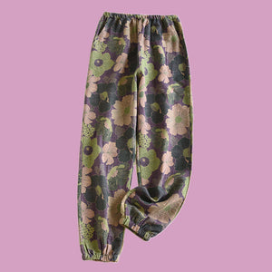 Haru Pyjama Pants - www.thelineahome.nl - Violet Asagao