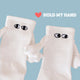 Hold My Hands Pop Socks | The Linea Home - Kawaii Homeware - 2D Eyes, cotton white 