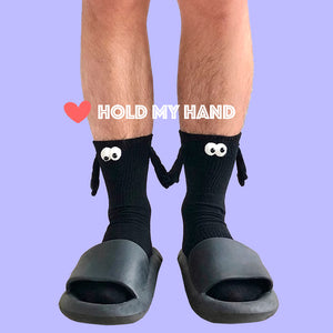 Hold My Hands Pop Socks | The Linea Home - Kawaii Homeware - 2D Eyes, cotton black