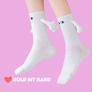 Hold My Hands Pop Socks | The Linea Home - Kawaii Homeware - 2D Eyes, Cotton White