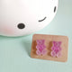 Candy Bear Stud Earrings - The Linea Home - Kawaii Accessories - Lavender Bear