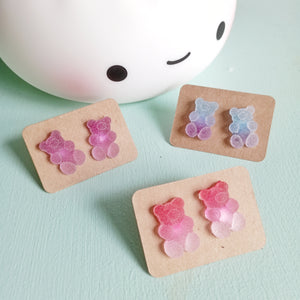 Candy Bear Earrings - The Linea Home - Kawaii Accessories - Gummy Bear - 3 Designs